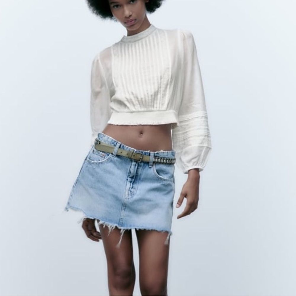 Zara embroidered shirt
